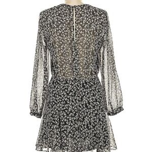 Zara Key Hole Floral Skater Mini Dress